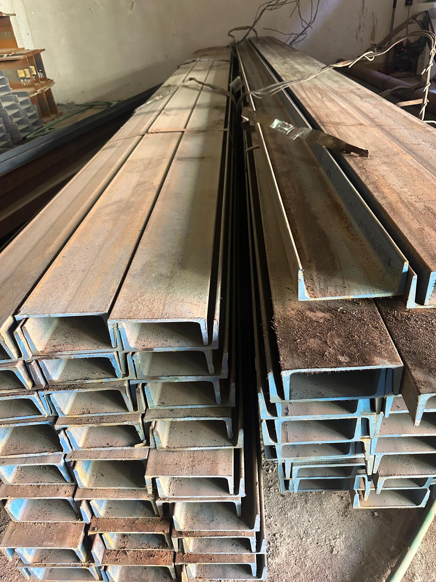 U-Channel Steel Beams